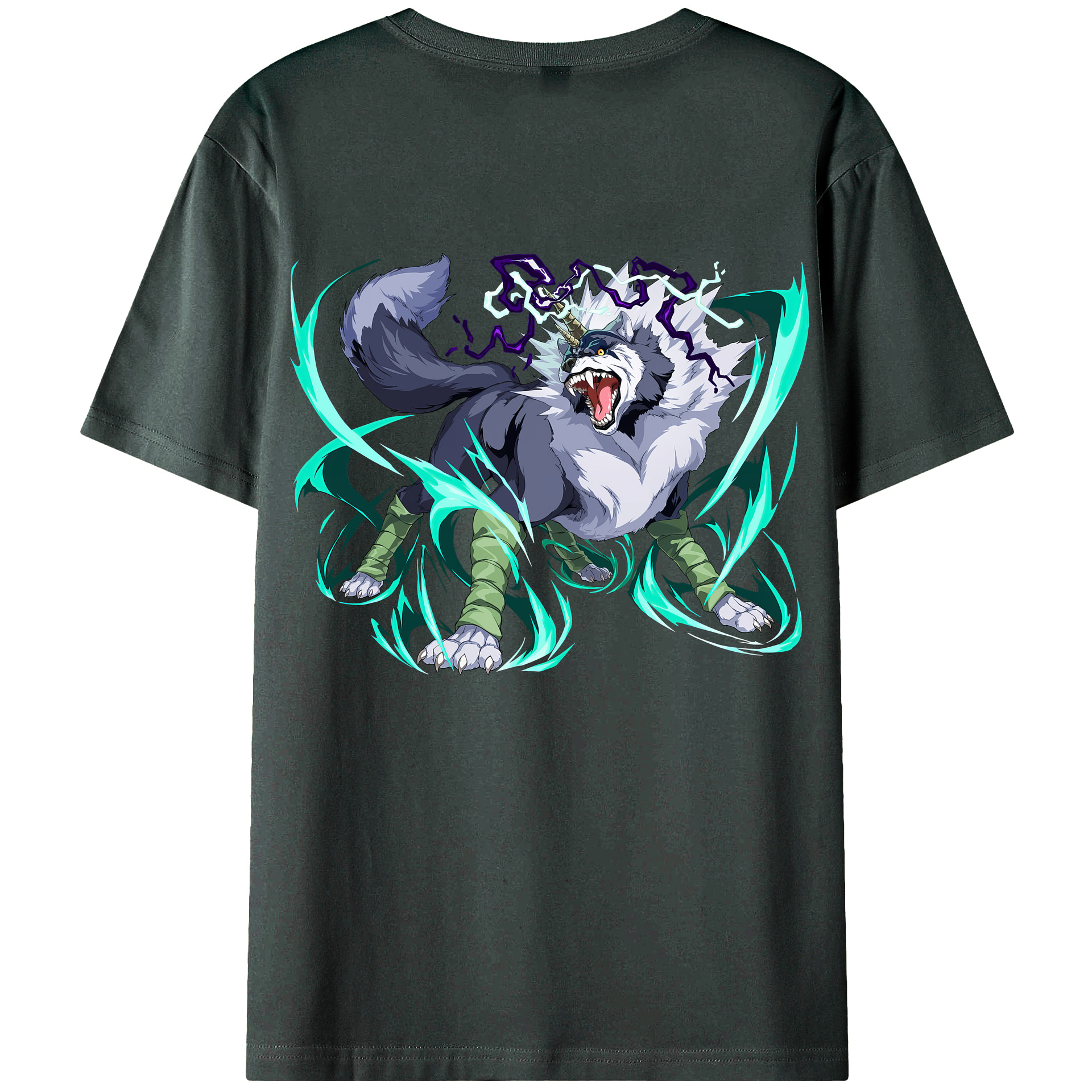 （画像用） 転スラ Regarding Reincarnated to Slime 綿100％ メンズ半袖Tシャツ（バックプリント） 通気性